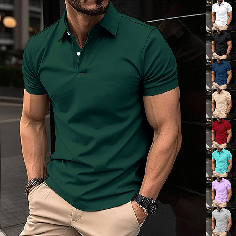 Timeless Solid Color Polo Shirt