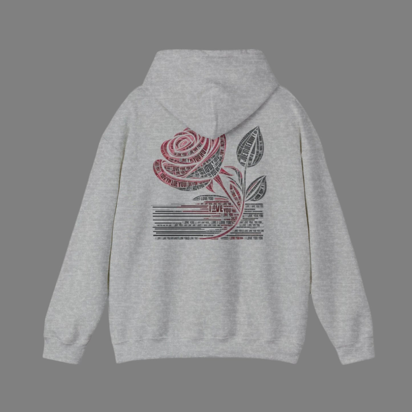 'I Love You' Rose Hoodie