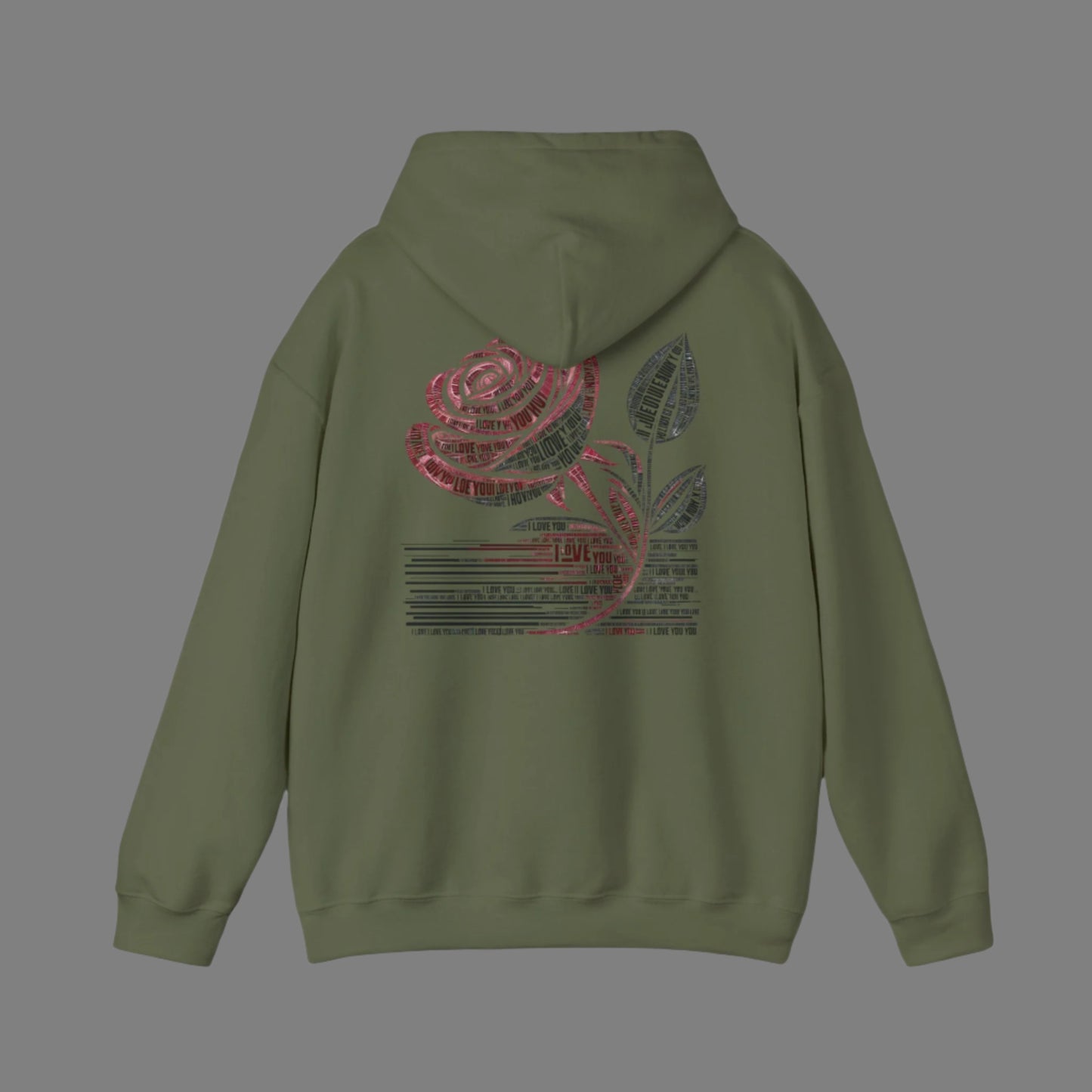 'I Love You' Rose Hoodie